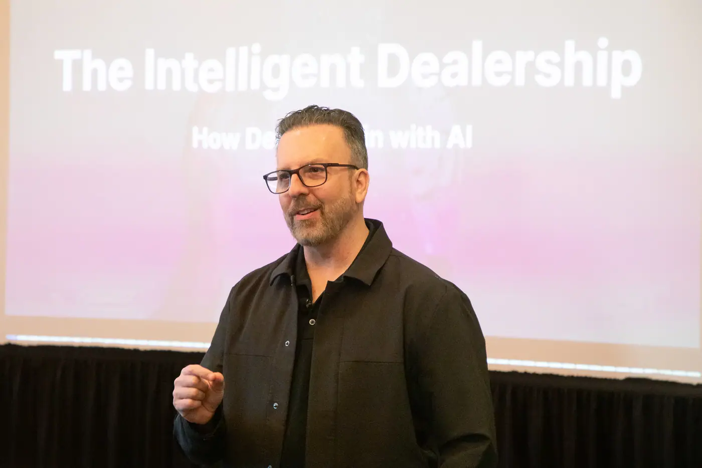 Todd Smith keynoting the TADA Leadership Conference